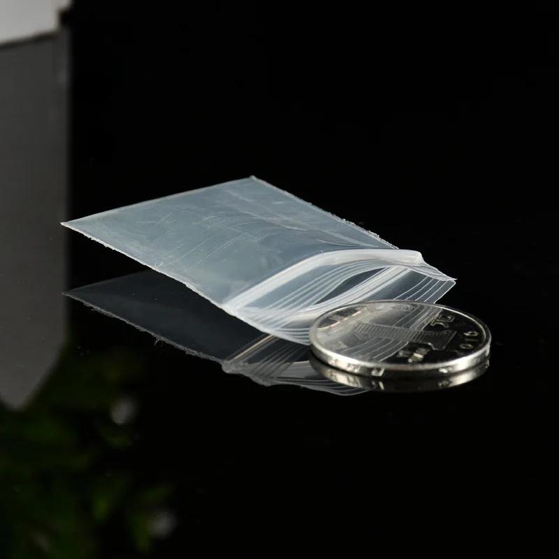TETP 100 pièces 20 fils Mini sacs en plastique transparents à fermeture éclair petits bijoux accesso