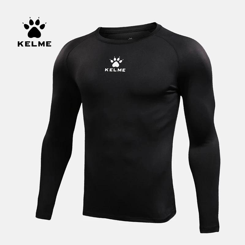 KELME – collants de Compression à manches longues pour hommes, maillot de sport, Football, Fitness,