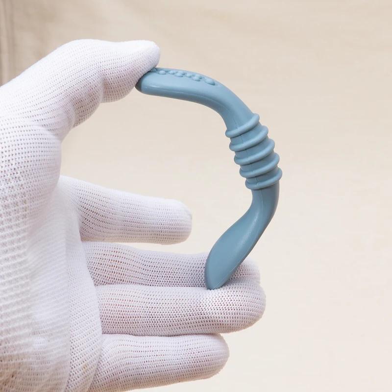 Ensemble cuillère et fourchette pour bébé, cuillère collante en Silicone de qualité alimentaire, cou