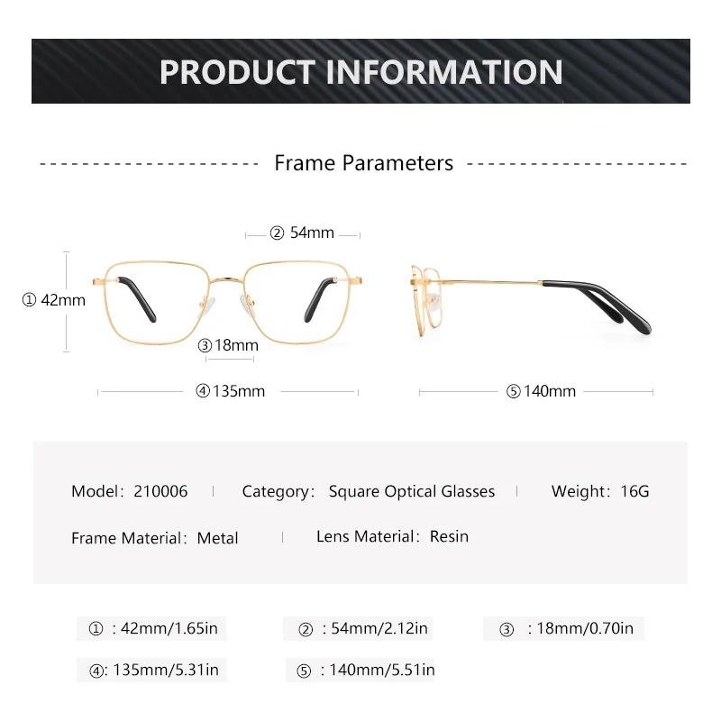 ZENOTTIC carré lunettes de Prescription hommes mode myopie lunettes progressives femmes optique Anti