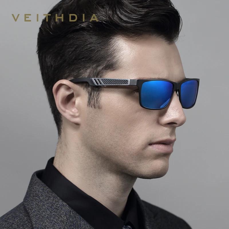 VEITHDIA – lunettes de soleil polarisées en aluminium pour hommes et femmes, accessoires pour la con