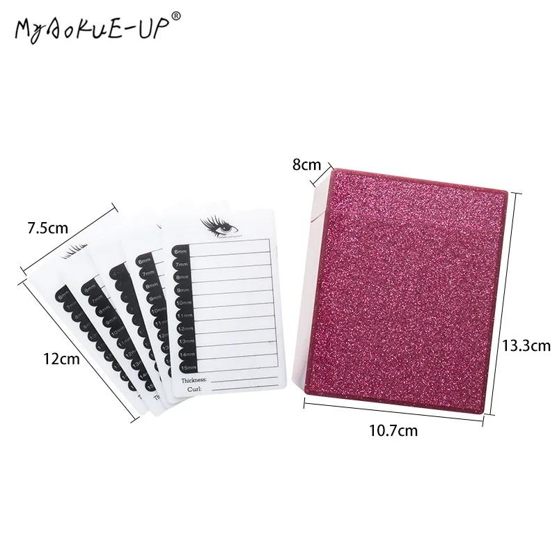 Boîte de Rangement à 5/10 Couches pour Faux-Cils, Palette de Maquillage, Support pour Colle, Outils