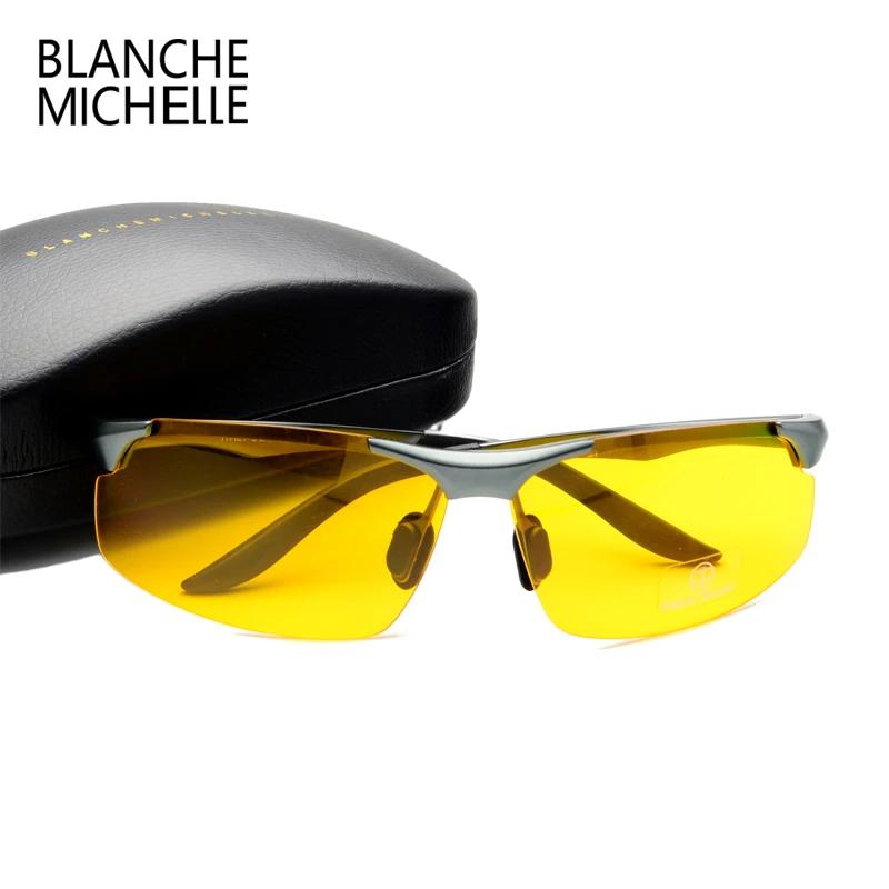 Lunettes de soleil polarisées en aluminium et magnésium pour hommes, pour sport, conduite, Vision no