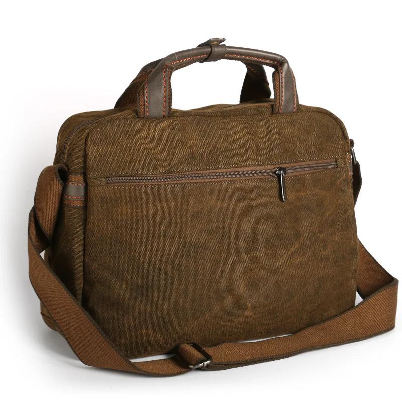 Ruil – mallette multifonction rétro classique pour hommes, porte-documents en toile, Vintage, résist