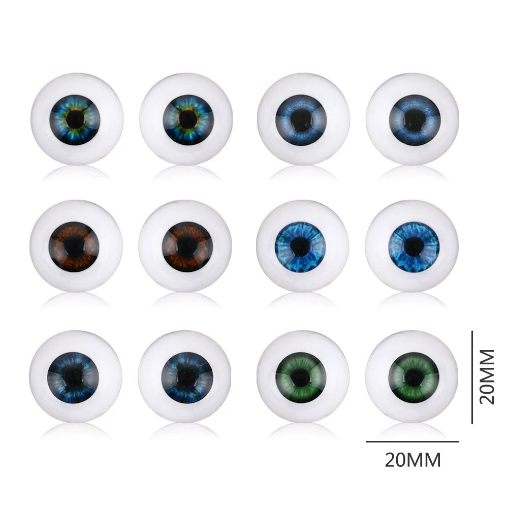 1 paire de globe oculaire en plastique acrylique, accessoires de sécurité au beurre, yeux de dinosau
