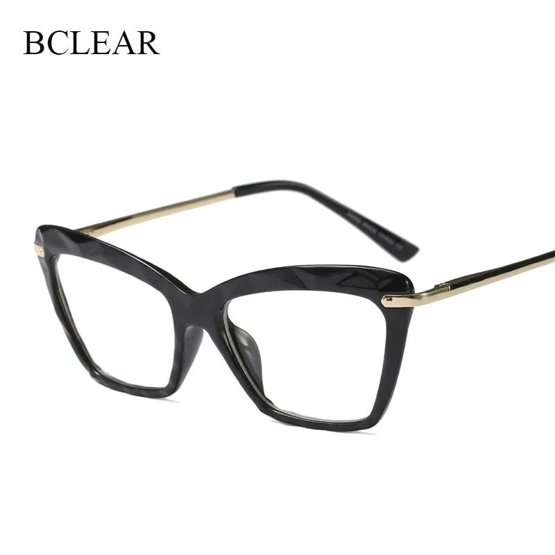 BCLEAR-Lunettes Optiques Œil de Chat Transparentes pour Femme, Styles à la Mode