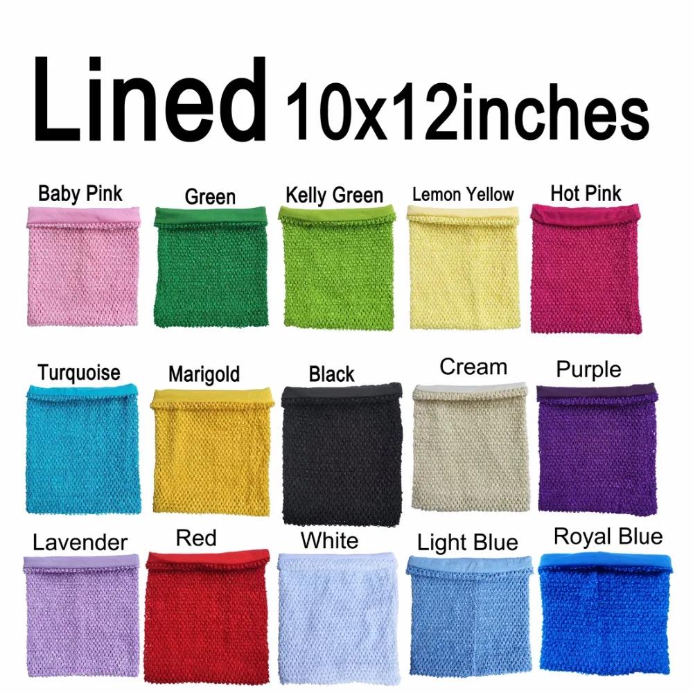 10x12 pouces grande taille doublé crochet bustier tubulaire tutu hauts bébé fille tube crochet haut