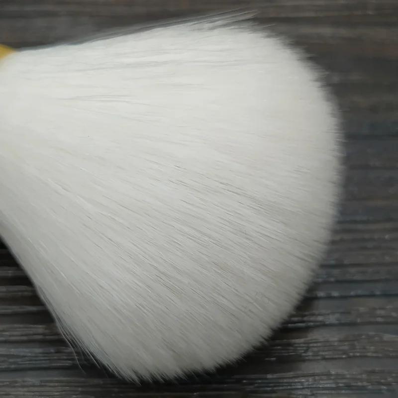 Dscosmetic – brosse de rasage en poils synthétiques en cachemire, 24mm, dense, doux, tout blanc, ave