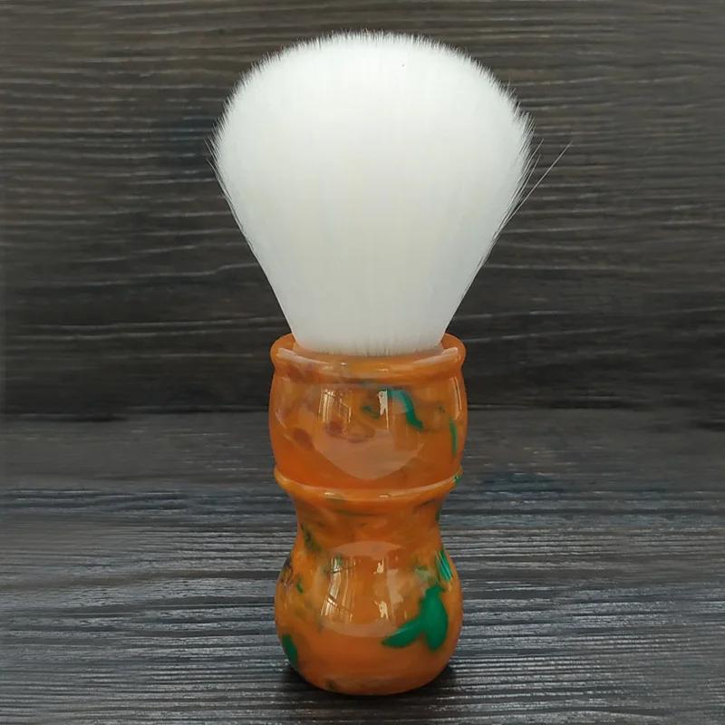 Dscosmetic – brosse de rasage en poils synthétiques en cachemire, 24mm, dense, doux, tout blanc, ave