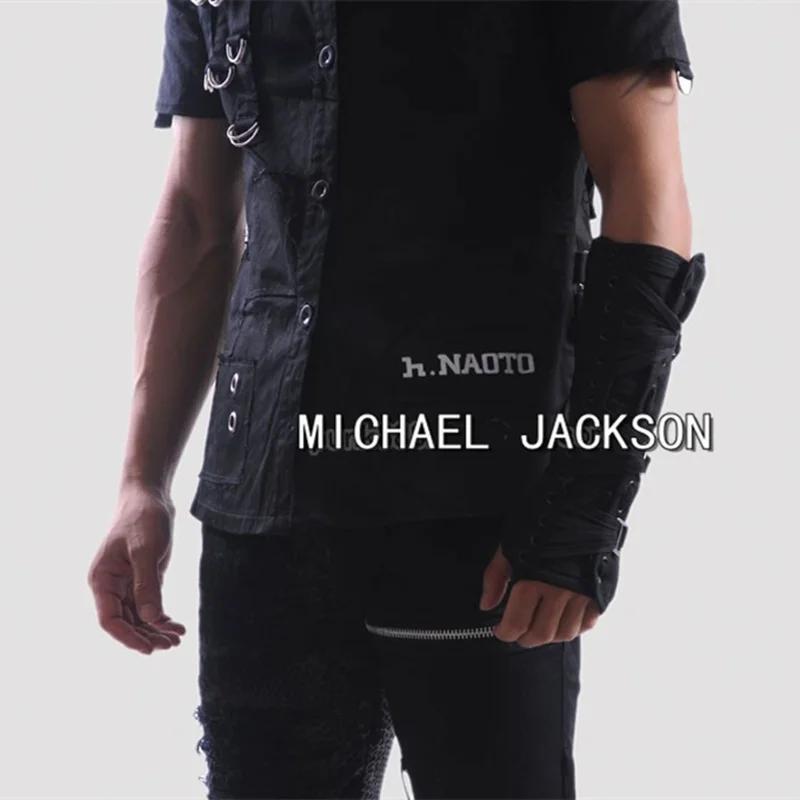Gant de coude en coton blanc, Concert Punk Rock fait à la main, Collection classique Michael Jackson
