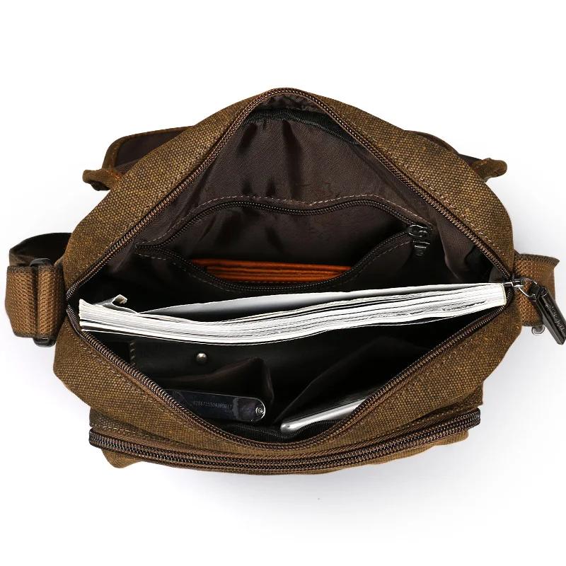 Ruil-Sac à main en toile rétro unisexe, sac à bandoulière décontracté, sacs initiés, vêtements de lo