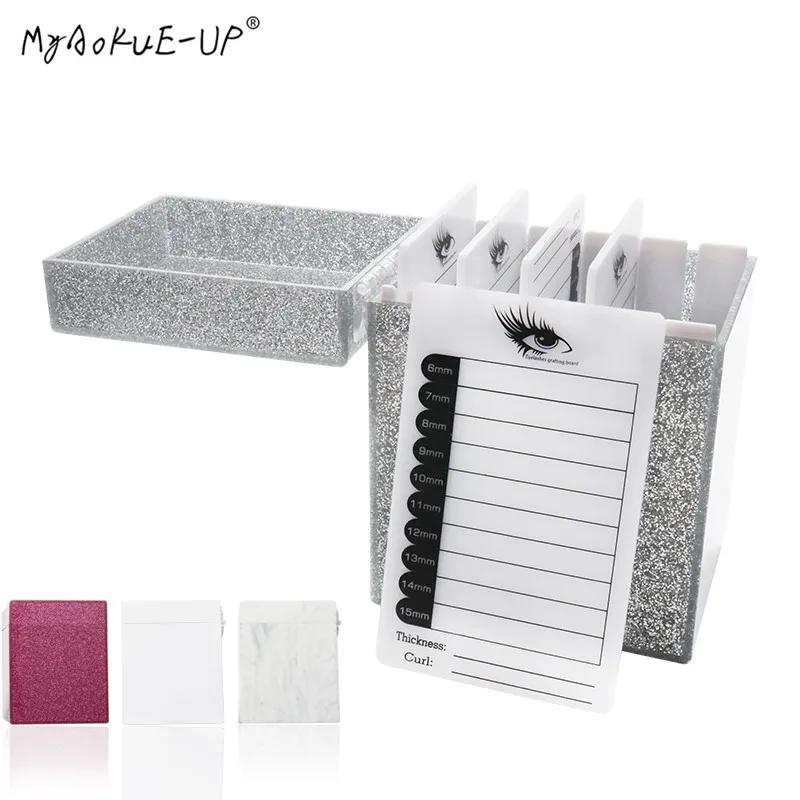 Boîte de Rangement à 5/10 Couches pour Faux-Cils, Palette de Maquillage, Support pour Colle, Outils