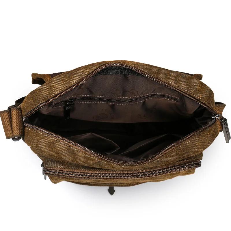 Ruil-Sac à main en toile rétro unisexe, sac à bandoulière décontracté, sacs initiés, vêtements de lo
