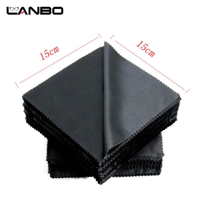100 pièces emballage individuellement 15x15CM lentille vêtements chiffon de nettoyage microfibre lun