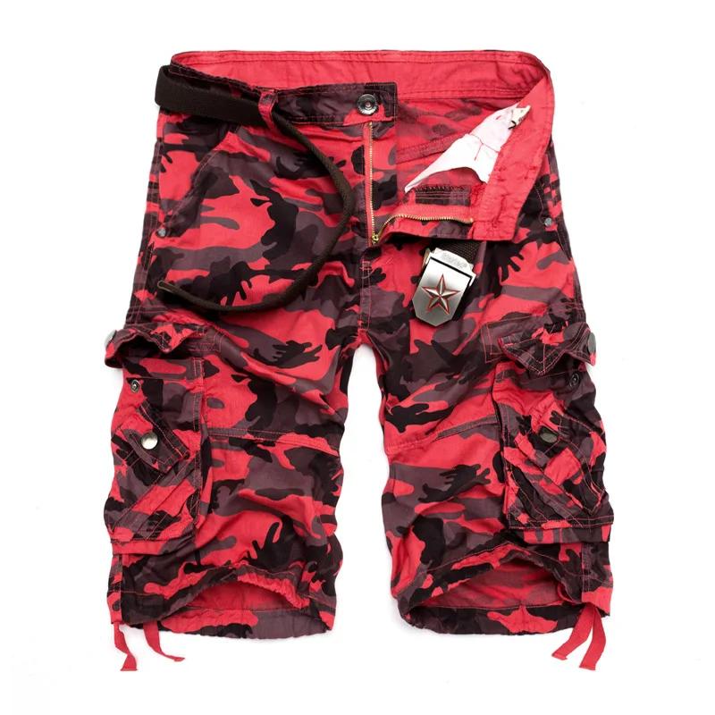 Shorts Cargo Camouflage Homme Nouvelle Collection 2026 – Coupe Ample Militaire Estivale – Taille US