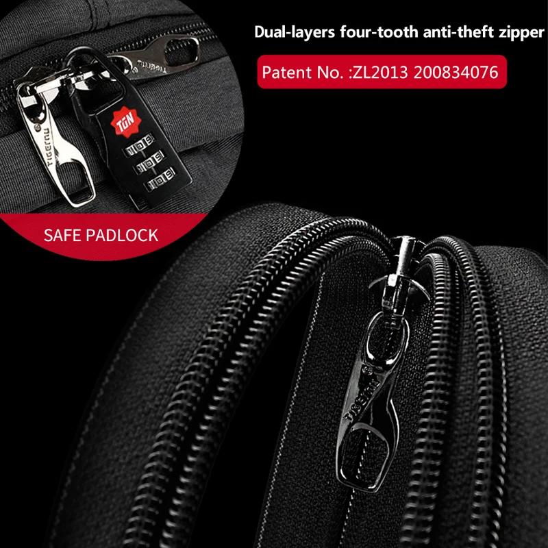 Tigernu étanche Anti-vol 15.6 pouces sac à dos pour ordinateur portable hommes mince école sac à dos