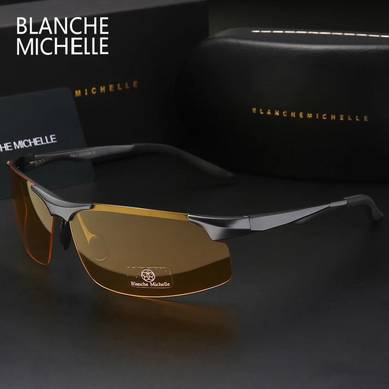 Lunettes de soleil polarisées en aluminium et magnésium pour hommes, pour sport, conduite, Vision no