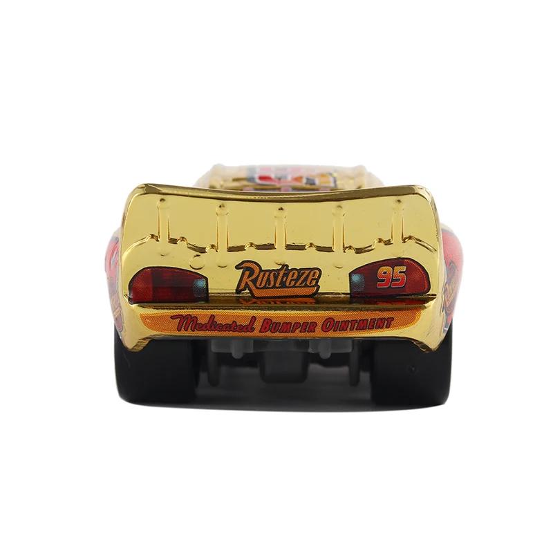 Cars 3 Disney Pixar Cars finition métallique or Chrome McQueen métal moulé sous pression jouet voitu