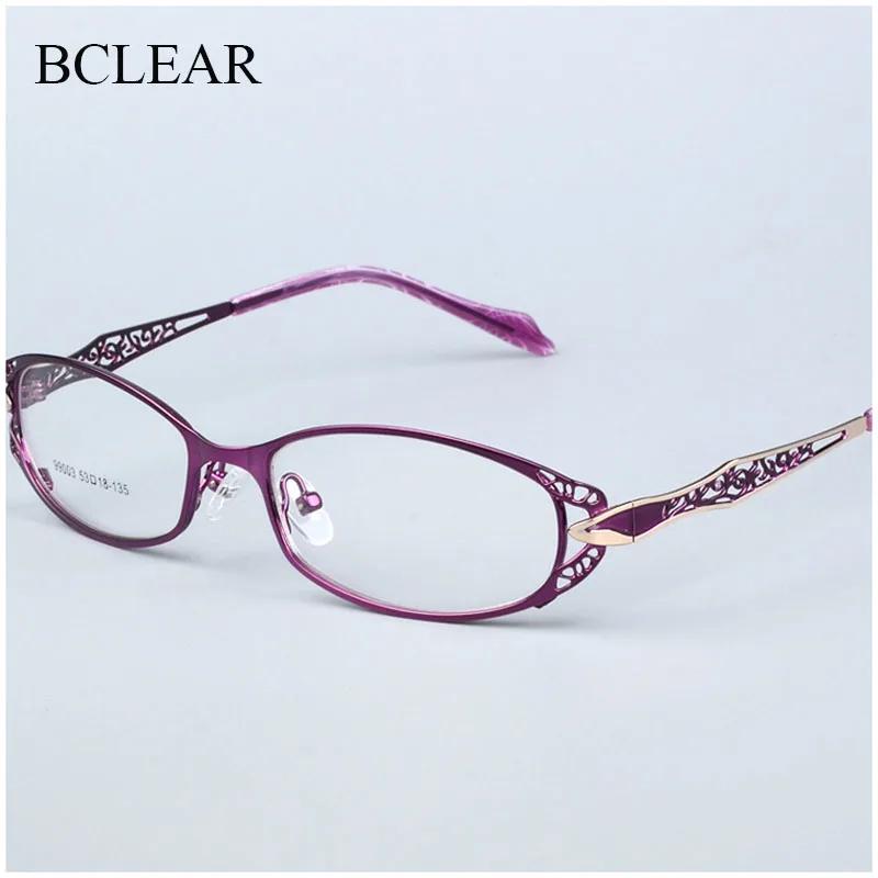 BCLEAR – monture de lunettes optiques pour femmes, monture de lunettes ajourée dorée avec fleur