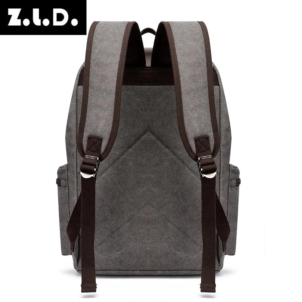Sac à dos vintage en toile rétro pour homme, grande capacité 20-35L, sac antivol résistant à l'usure