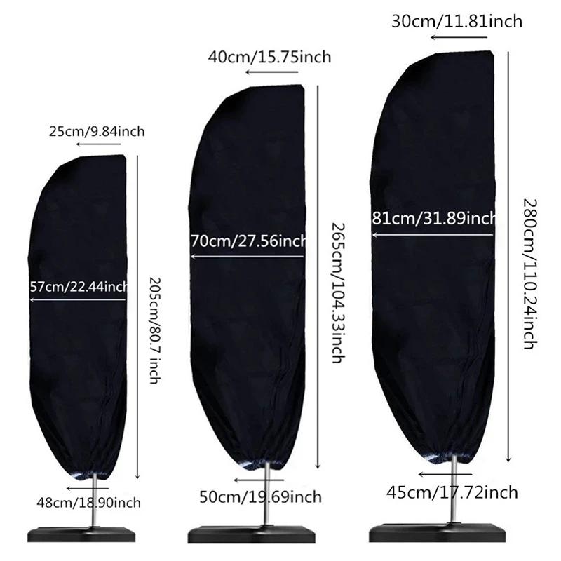 Couverture de Parasol d'extérieur en tissu Oxford imperméable, 6 tailles, imperméable, résistant aux
