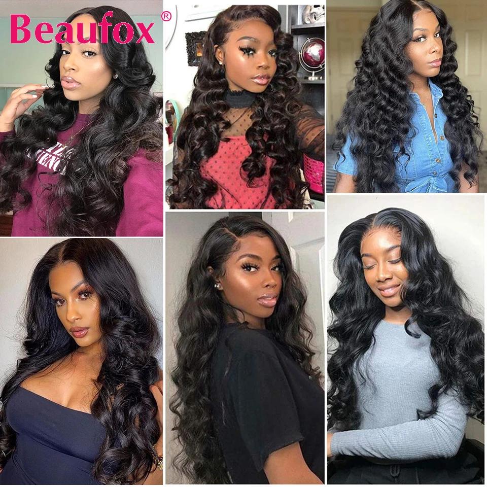 Beautorch-Tissage en Lot Brésilien Naturel Remy Noir Ondulé, Extension de Cheveux, 8 à 30 Pouces, Lo