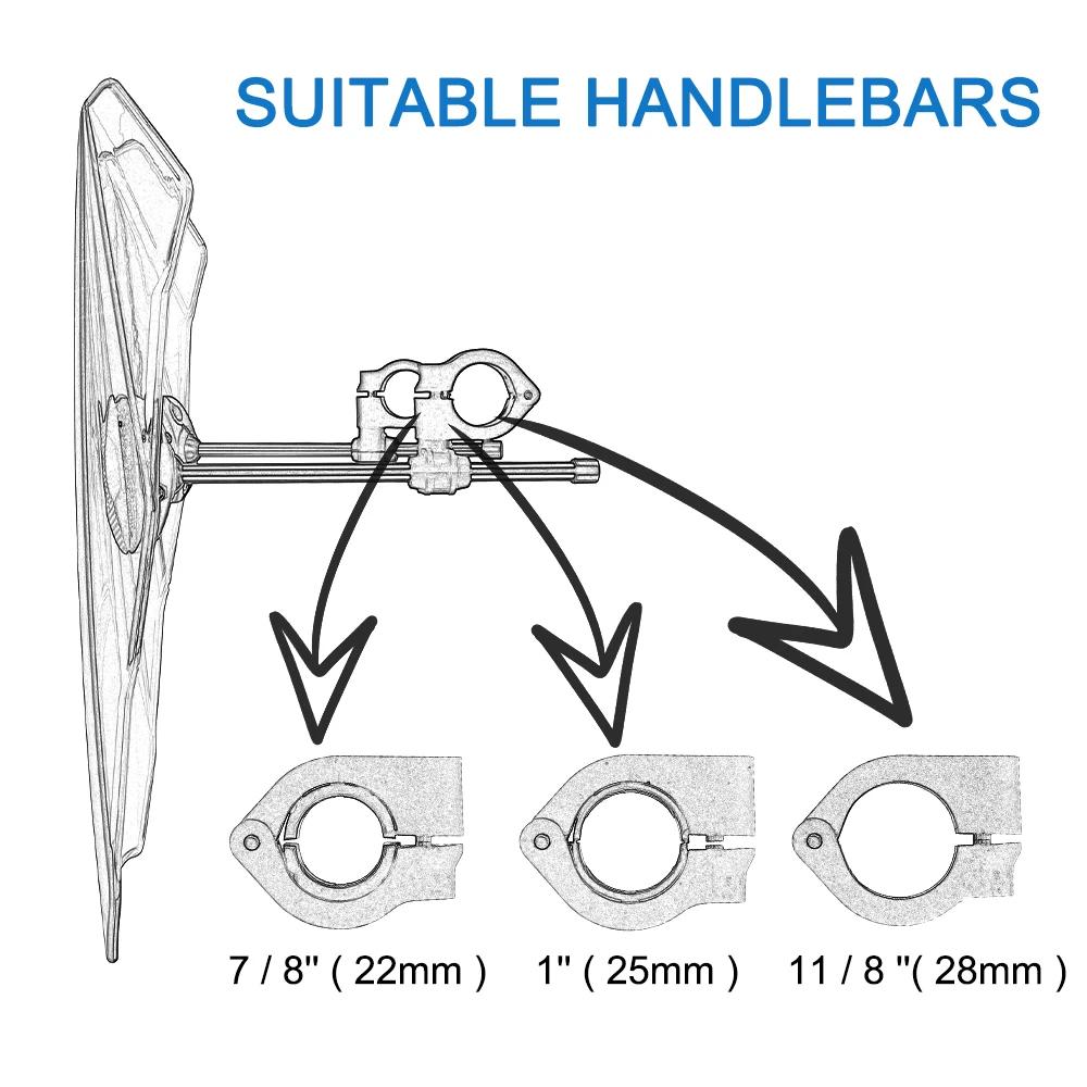 Couvercle de pare-brise universel pour moto MT07 MT09, réglable, pour HONDA CBR600RR CB1000R GXSR 60