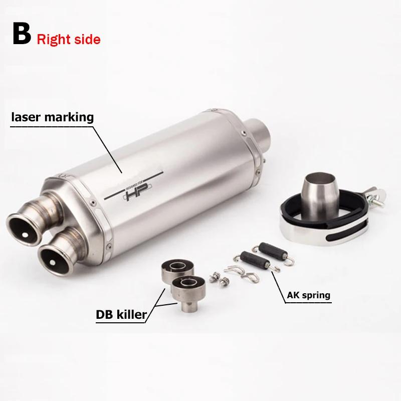 Silencieux Universel pour Motocross, 51mm, Escape Moto avec DB Killer, pour SV650, Z900, F850GS, Run