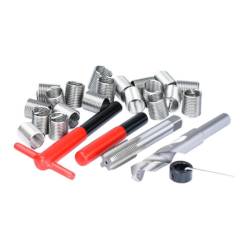 XCAN outil de réparation de filetage 25 pièces M3/M4/M5/M6/M7/M8/M10/M12/14 pour la restauration de