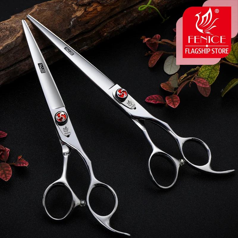 Fenice – ciseaux à cheveux JP440c, 7.0, 7.5 pouces, haute qualité, avec flamme, pour coupe de cheveu
