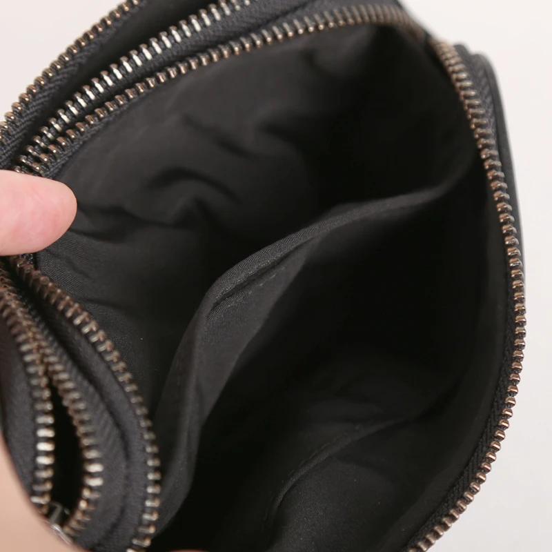Sac de ceinture en cuir véritable pour hommes, nouveaux sacs de poitrine, petit messager fait à la m