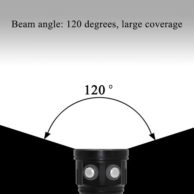 Lampe de poche de plongée sous-marine LED, lumière bleue, blanche, rouge, caméra vidéo de photograph