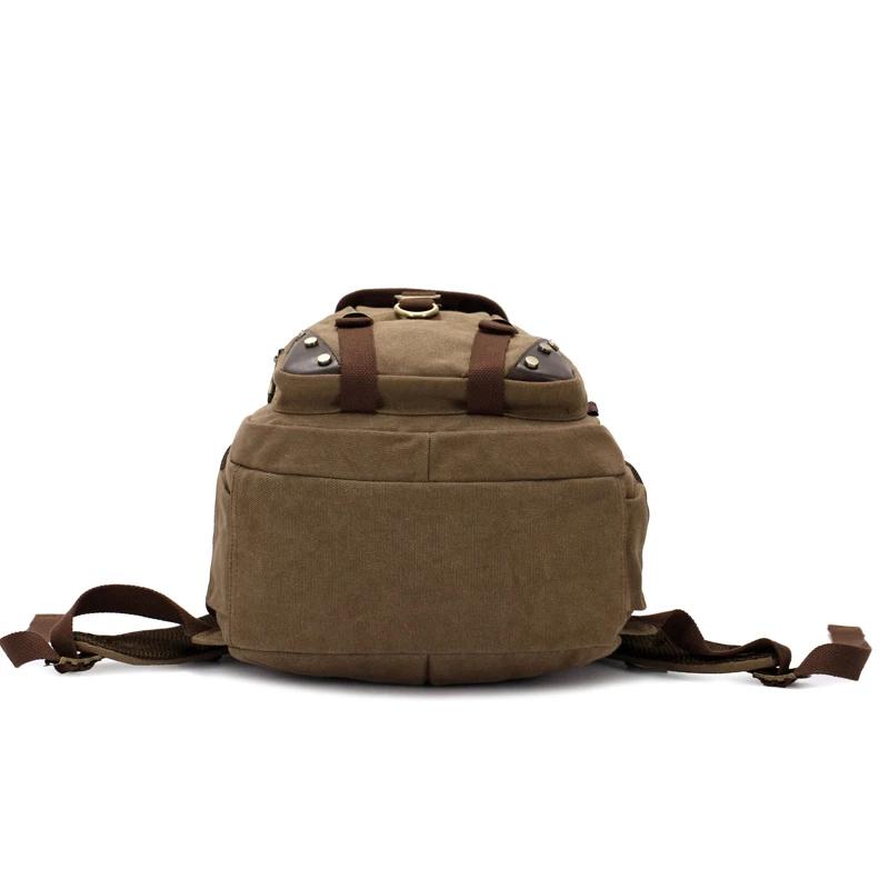 Sac à dos vintage en toile pour hommes, sac d'école, sacs de voyage pour hommes, sac à dos de voyage