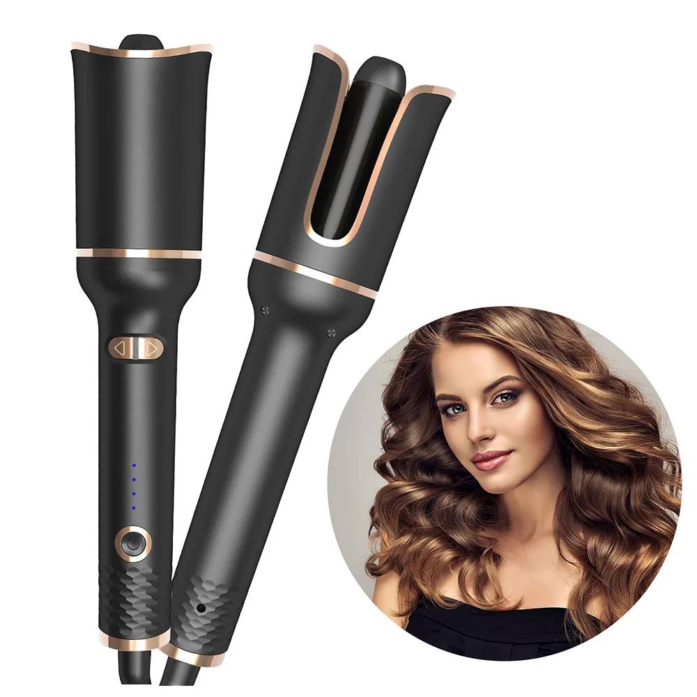 Bigoudi en céramique rotatif automatique fer à friser outil de coiffure fer à friser baguette à fris