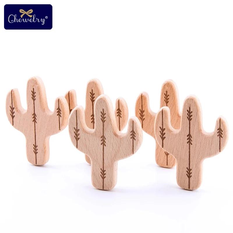 Anneaux dentition hêtre sculptés animaux bébé - 10 pièces jouets poussées dentaires naturels
