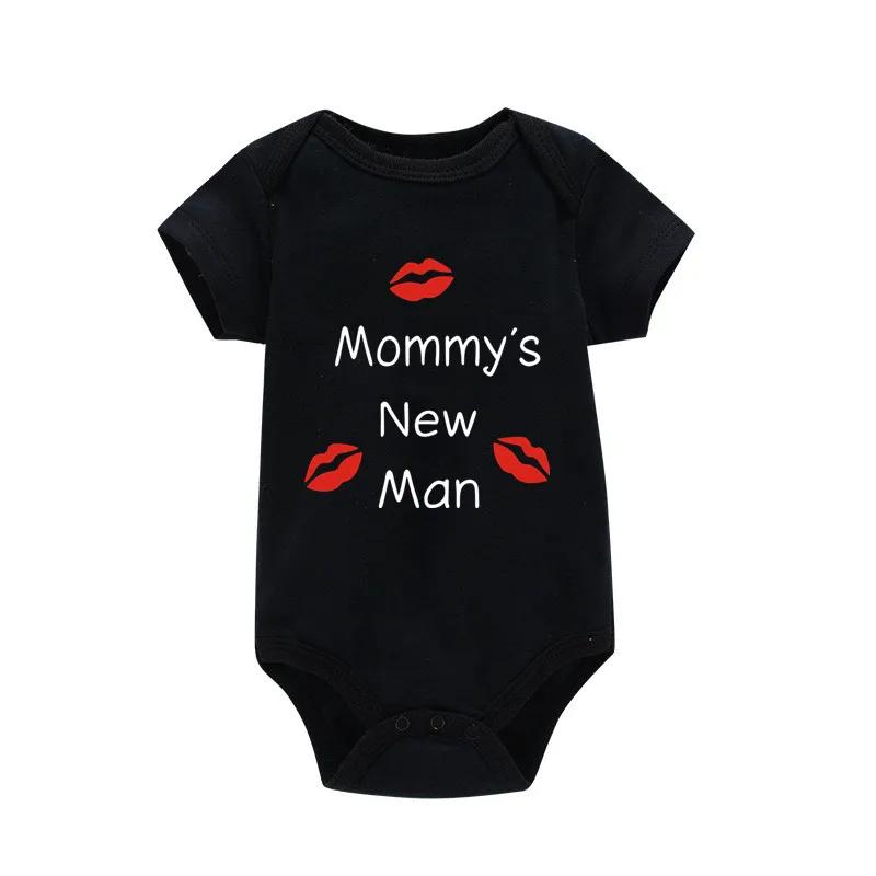 Nouveau-né bébé vêtements à manches courtes garçon vêtements maman nouveau homme Design 100% coton b