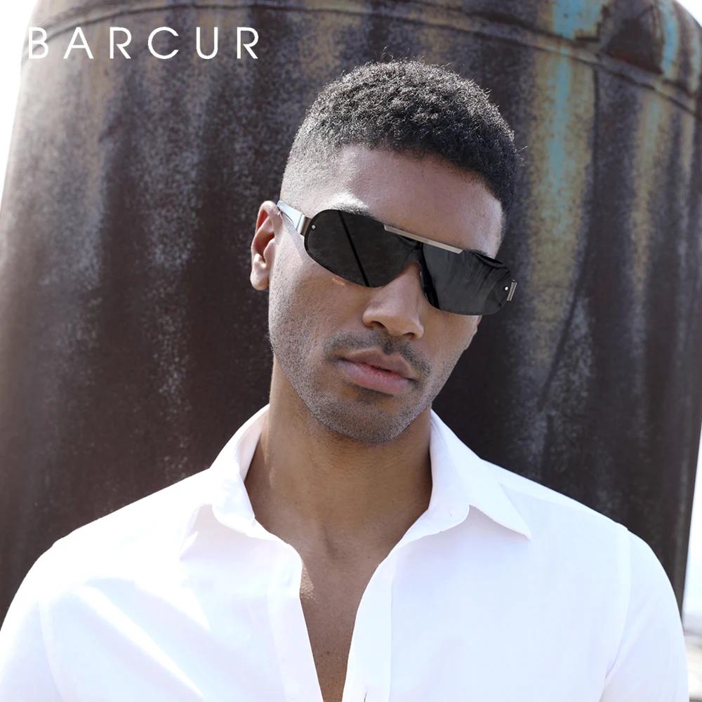 BARCUR – lunettes de soleil polarisées en aluminium et magnésium pour homme, protection UV400