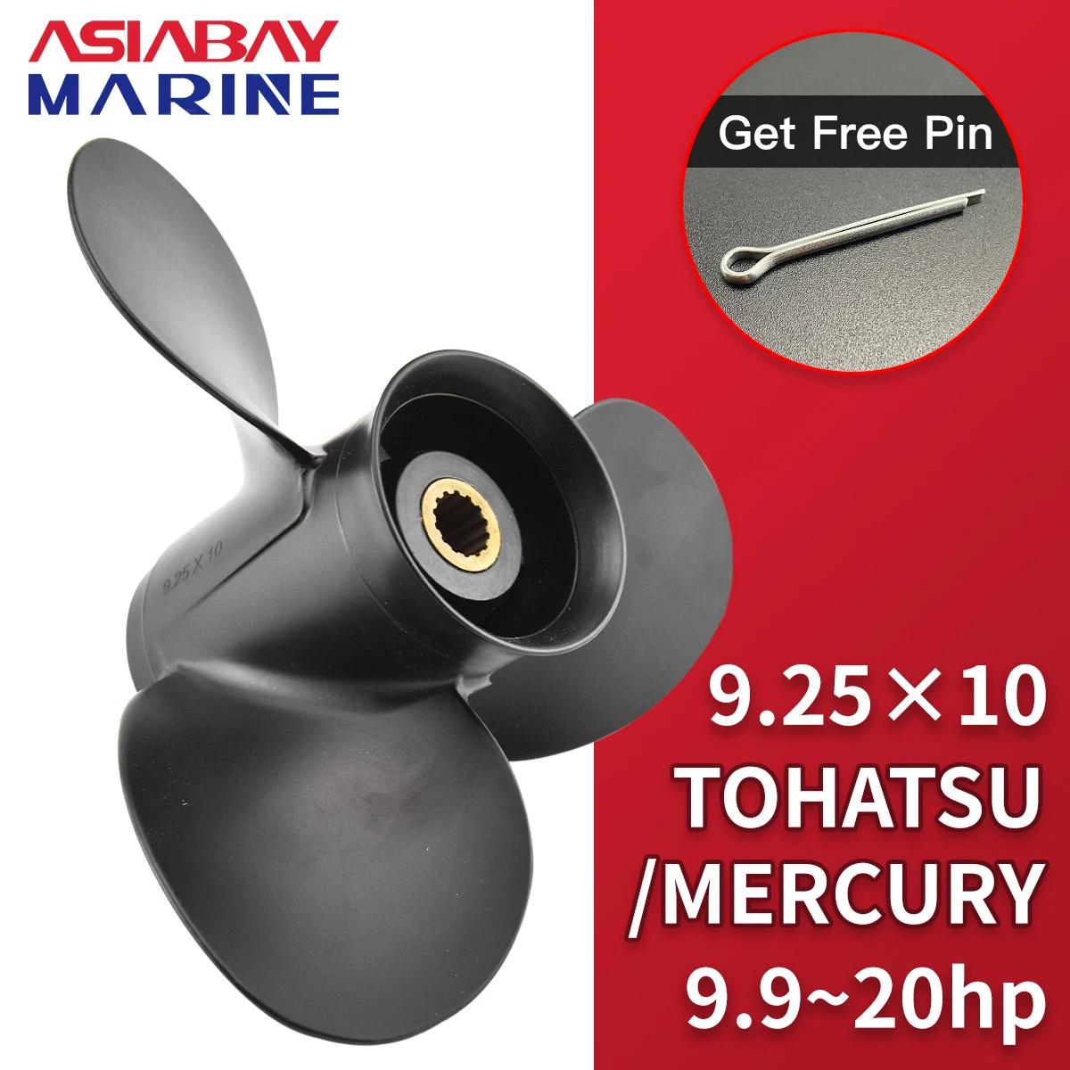 Hélice hors-bord pour Tohatsu Mercury 9.9hp 15hp 20hp 9.25x10, vis en alliage d'aluminium pour batea
