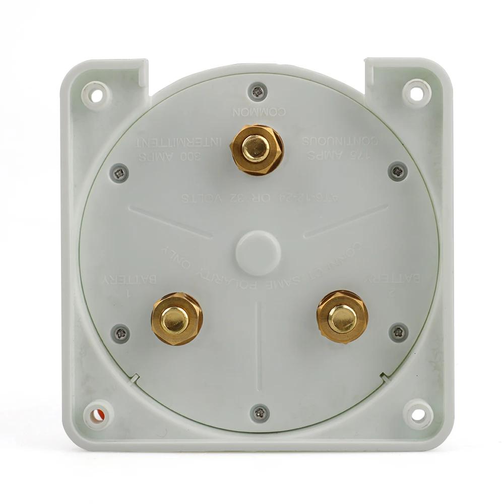 1 Off 2 – interrupteur de batterie de bateau marin, Distribution blanche, sélecteur de batterie doub