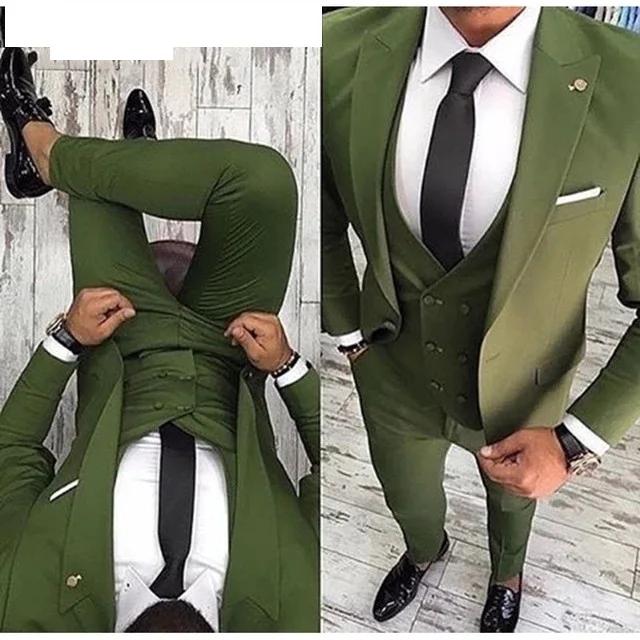 Costumes pour hommes, smoking de bal, coupe cintrée, 3 pièces, costumes de mariage pour marié, Blaze