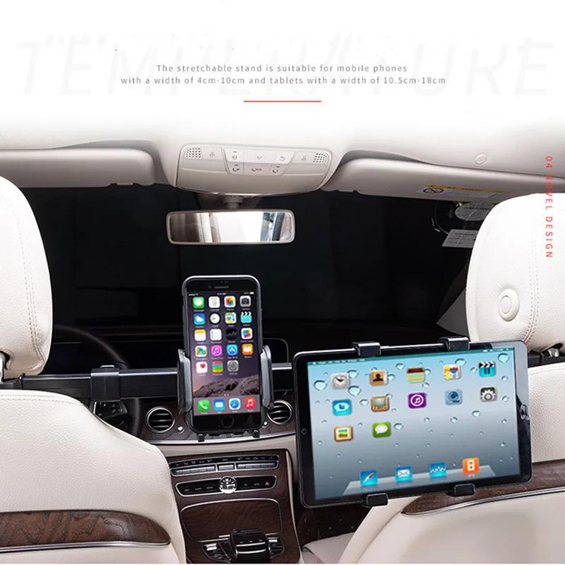 360 ° Support de siège de téléphone de voiture, support d'oreiller arrière, supports rotatifs deux