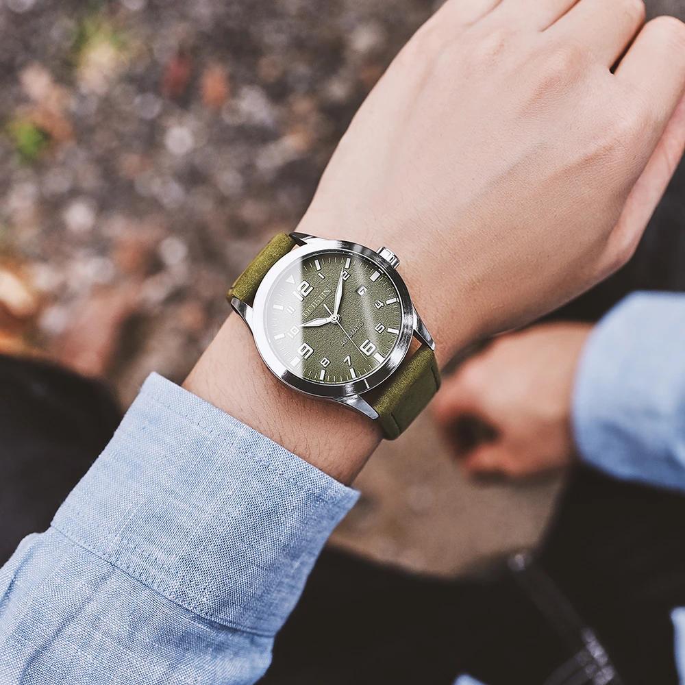 OCHSTIN hommes montre mécanique automatique de luxe tenue décontractée militaire Sports de plein air