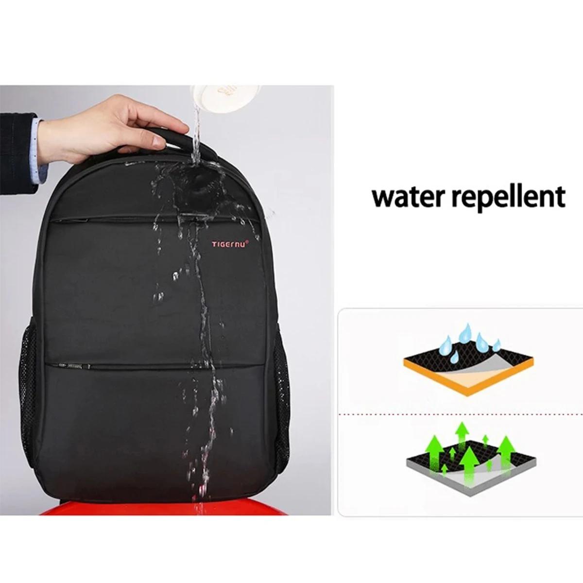 Tigernu hommes sac à dos femmes 15-17 pouces sac à dos étanche sac à dos pour ordinateur portable sa