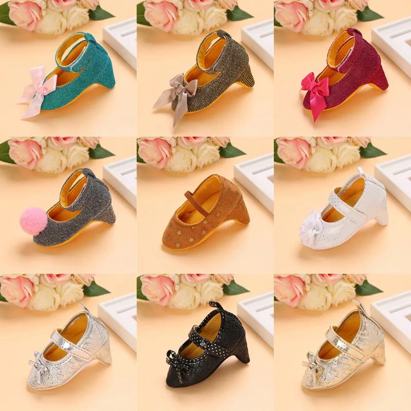Chaussures à talons hauts pour bébé fille nouveau-né VALEN SINA 0-12M, avec nœud princesse, pour fêt