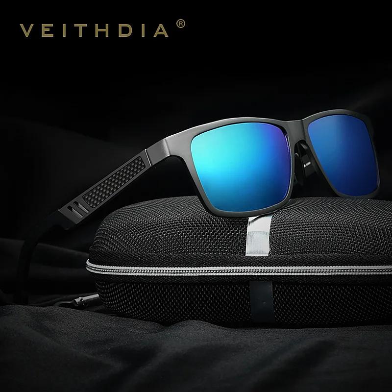 VEITHDIA – lunettes de soleil polarisées en aluminium pour hommes et femmes, accessoires pour la con