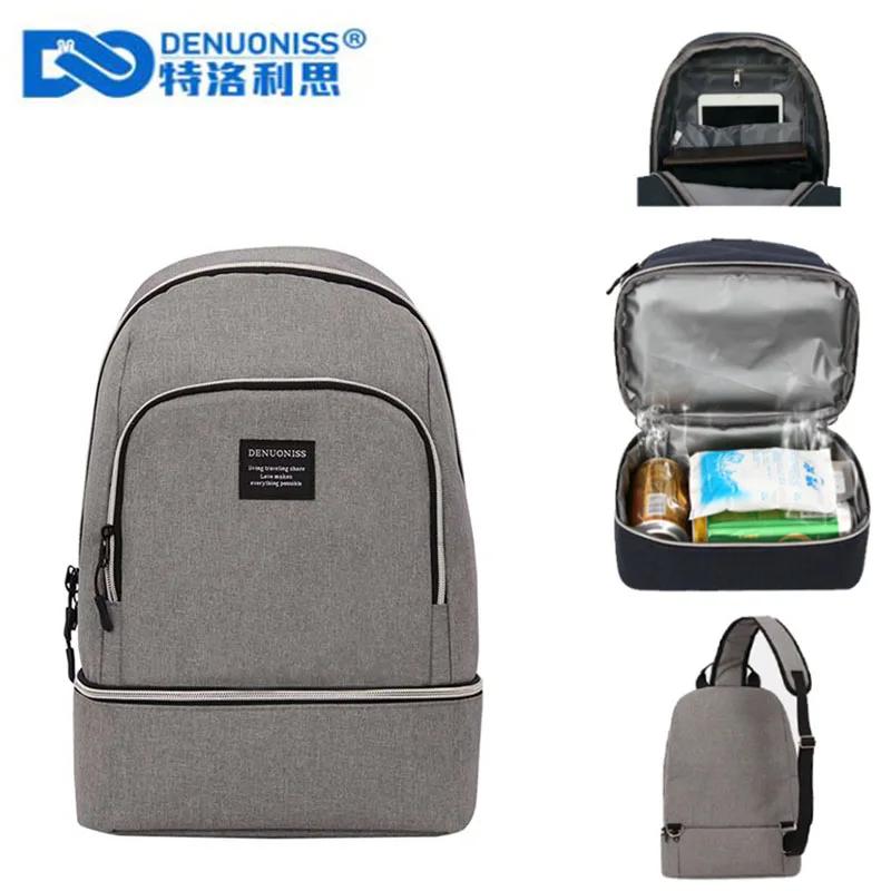 DENUONISS sac isolant créatif incliné Cool Pack pique-nique Bakcpack sac isotherme multi-fonction Ev