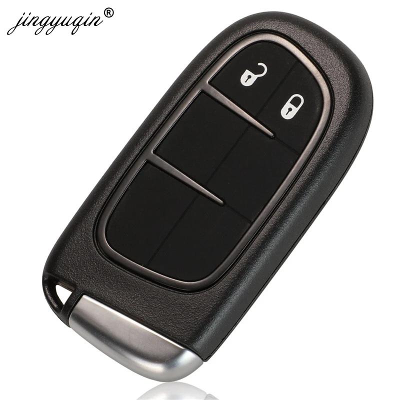 Jingyuqin KeylessGo 433Mhz hitag-aes 4A puce 2/3/4/5 BTN clé intelligente à distance pour Jeep Chero