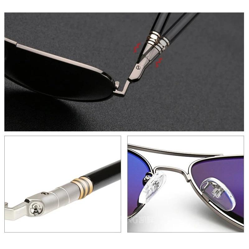 Lunettes de soleil polarisées de luxe pour hommes et femmes, lunettes de soleil de conduite de marqu