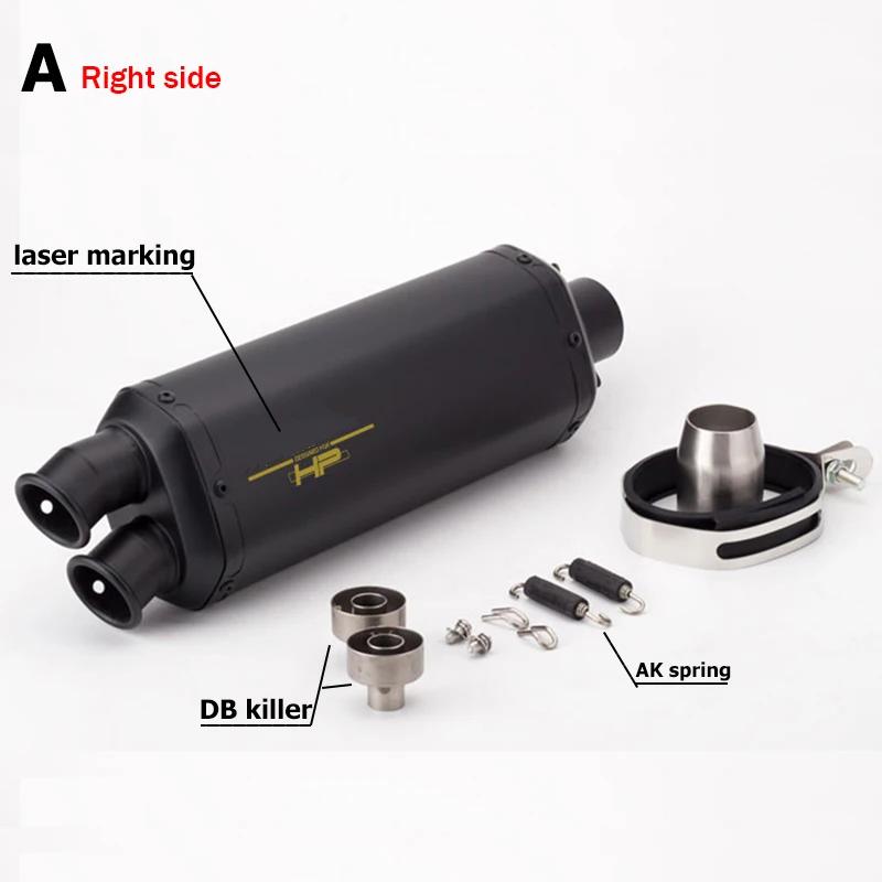 Silencieux Universel pour Motocross, 51mm, Escape Moto avec DB Killer, pour SV650, Z900, F850GS, Run