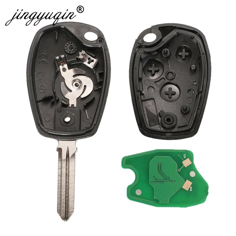 Jingyuqin 2BTN clé à distance pour Renault Duster Modus Clio 3 Twingo DACIA Logan Sandero Kangoo 433